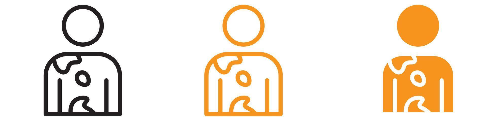 Contact Dermatitis Icon Set Skin Condition Illustrations for Medical and Health Projects vector