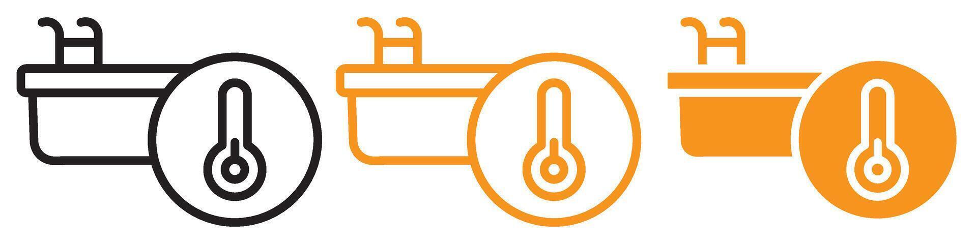 Cold Plunge Icon Set Wellness and Therapy Illustrations for Health Projects vector