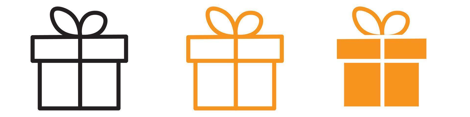 Free Gift Icon Set Promotional and Incentive Illustrations for Marketing and Sales vector