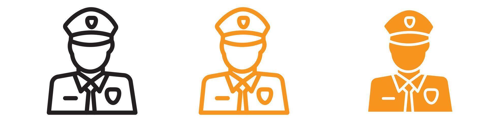 Male Chief Officer Icon Set Leadership and Management Illustrations for Corporate Projects vector