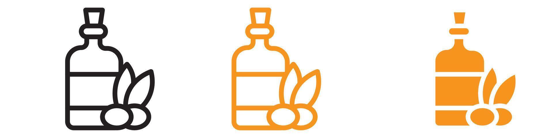 Olive Oil Icon Set Culinary Illustrations for Cooking and Food Projects vector