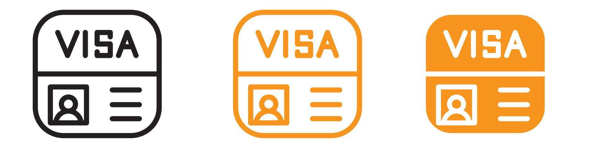 Start Up Visa Icon Set Business Travel Illustrations for Immigration and Enterprise vector