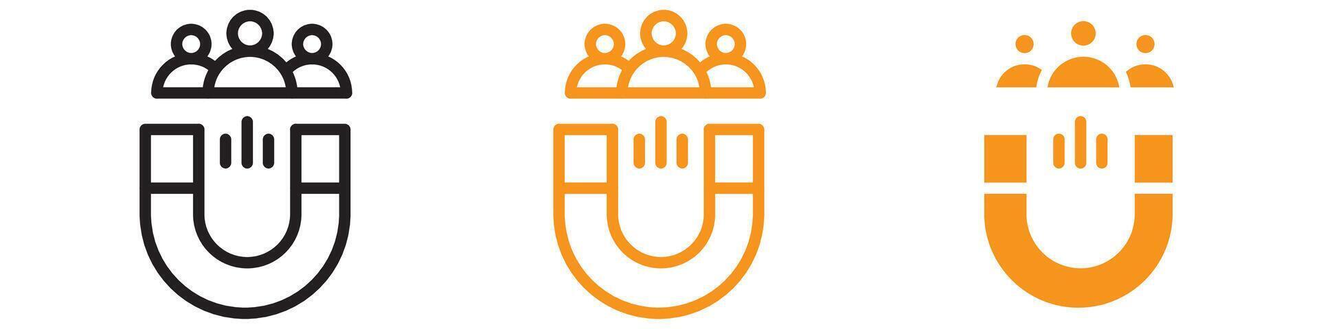 User Engagement Icon Set Interaction Illustrations for Marketing and Social Media vector