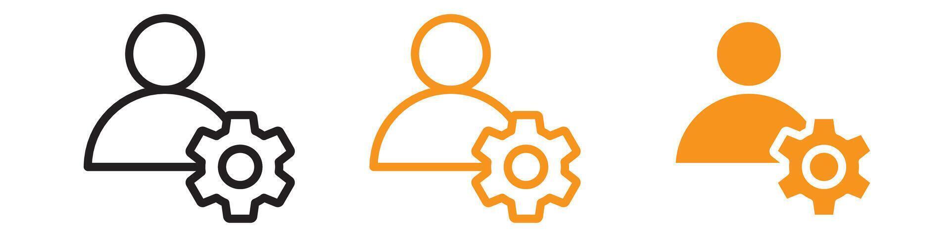 User Management Icon Set Administration Illustrations for Business and HR vector