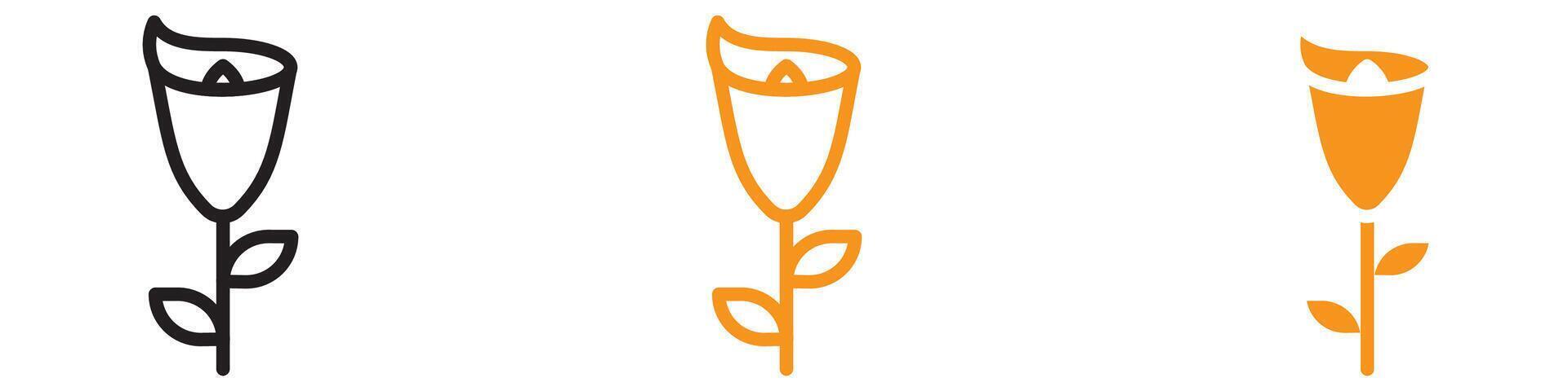 Calla Lily Icon Set Elegant Flower Illustrations for Botanical and Floral Designs vector