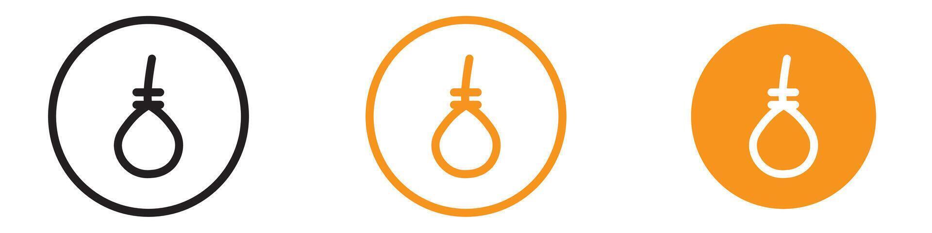 Gallows Icon Set Execution Device Illustrations for Historical and Crime Projects vector