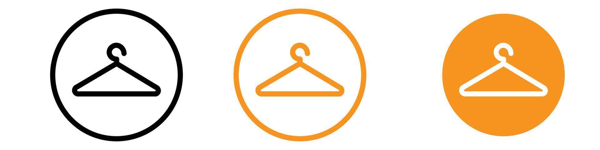 Hanger Icon Set Clothing and Storage Illustrations for Fashion and Organization vector