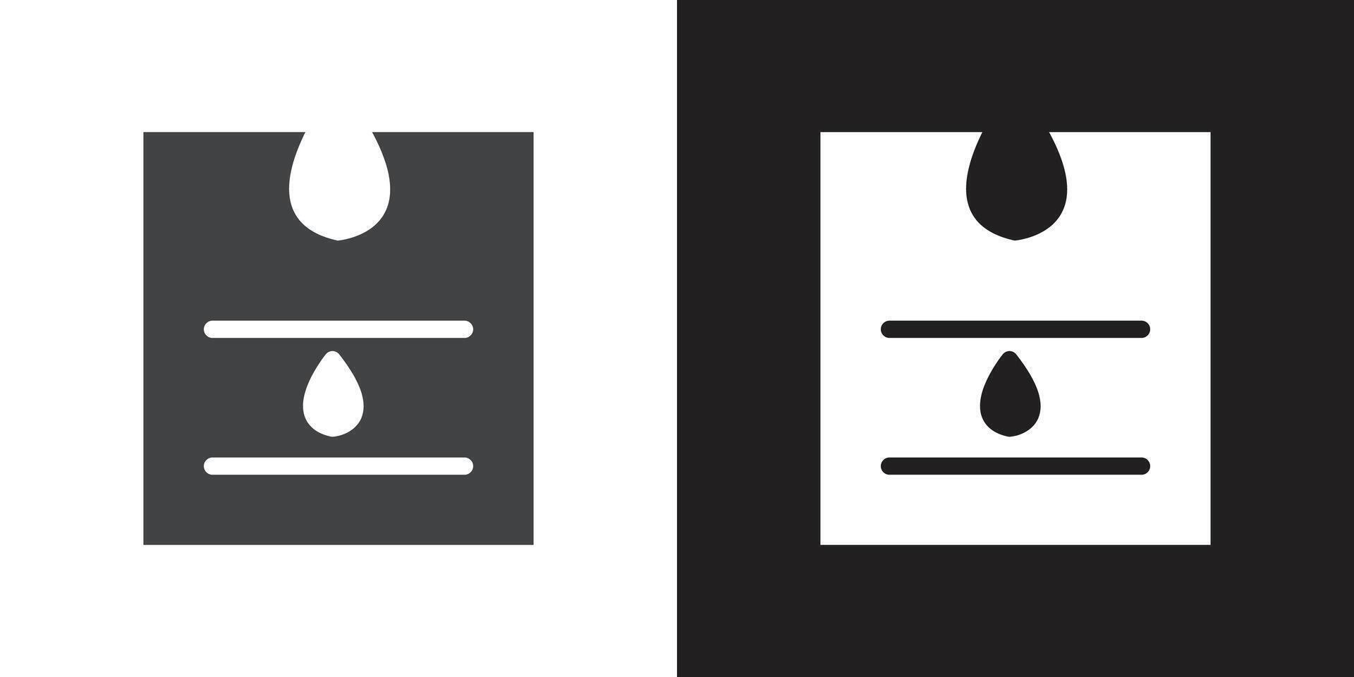Breathable sweat absorption icon Flat set in black and white color outline vector