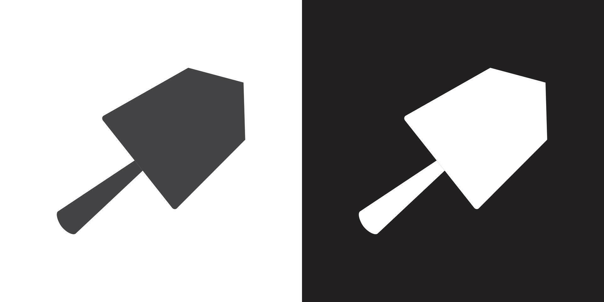 Plastering process icon vector