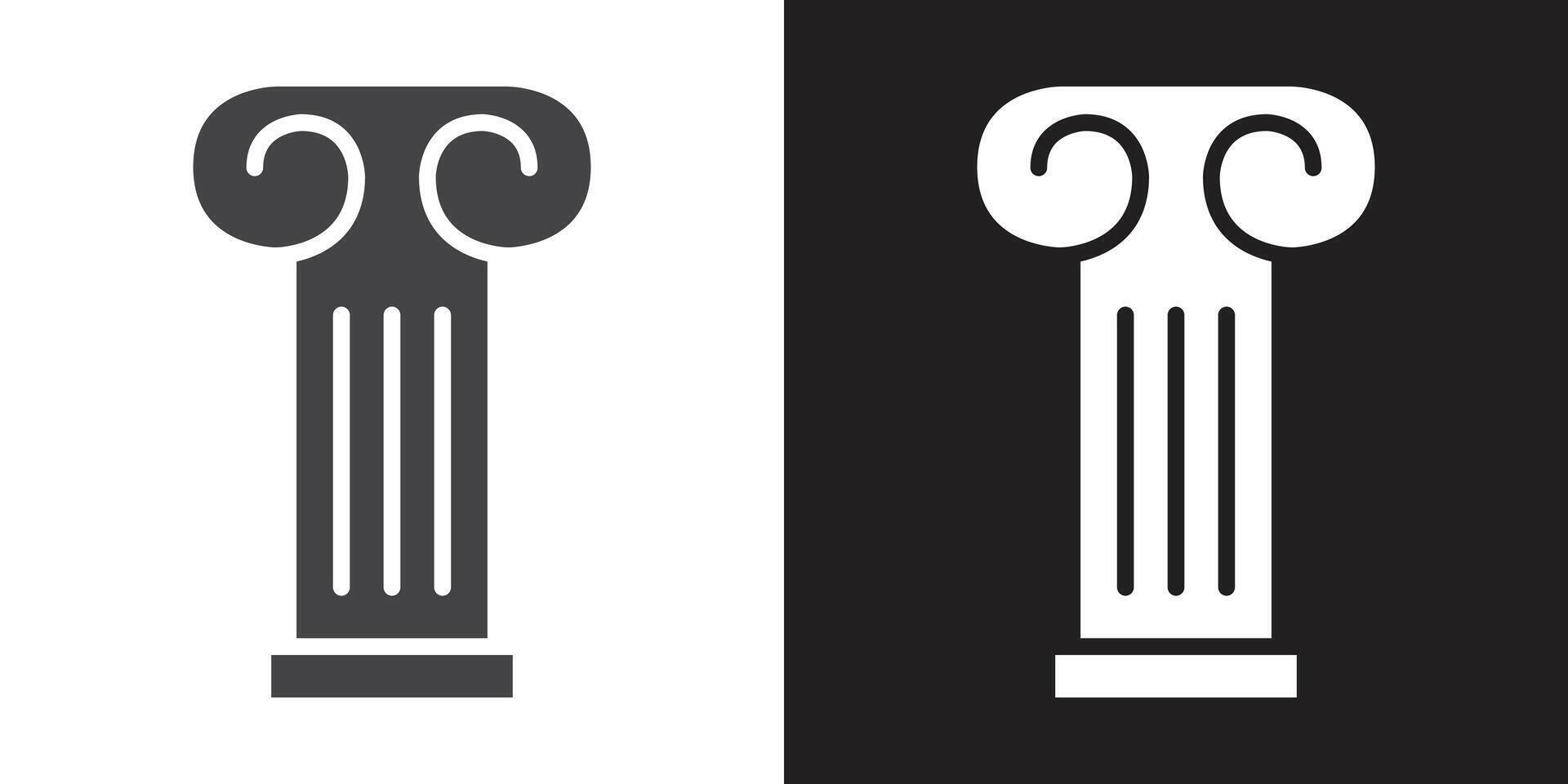Pillar column icon vector