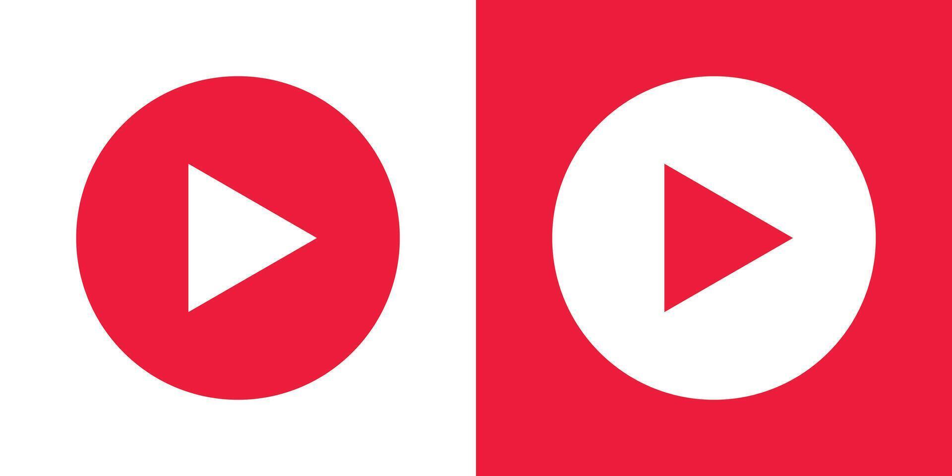Play button icon vector