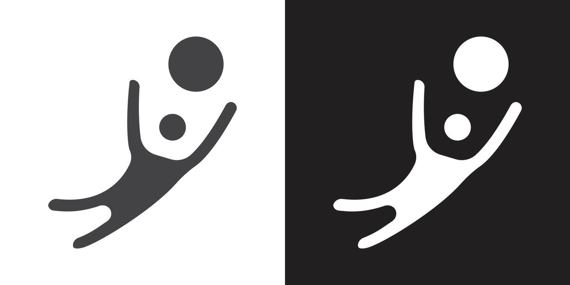Soccer player with ball icon vector