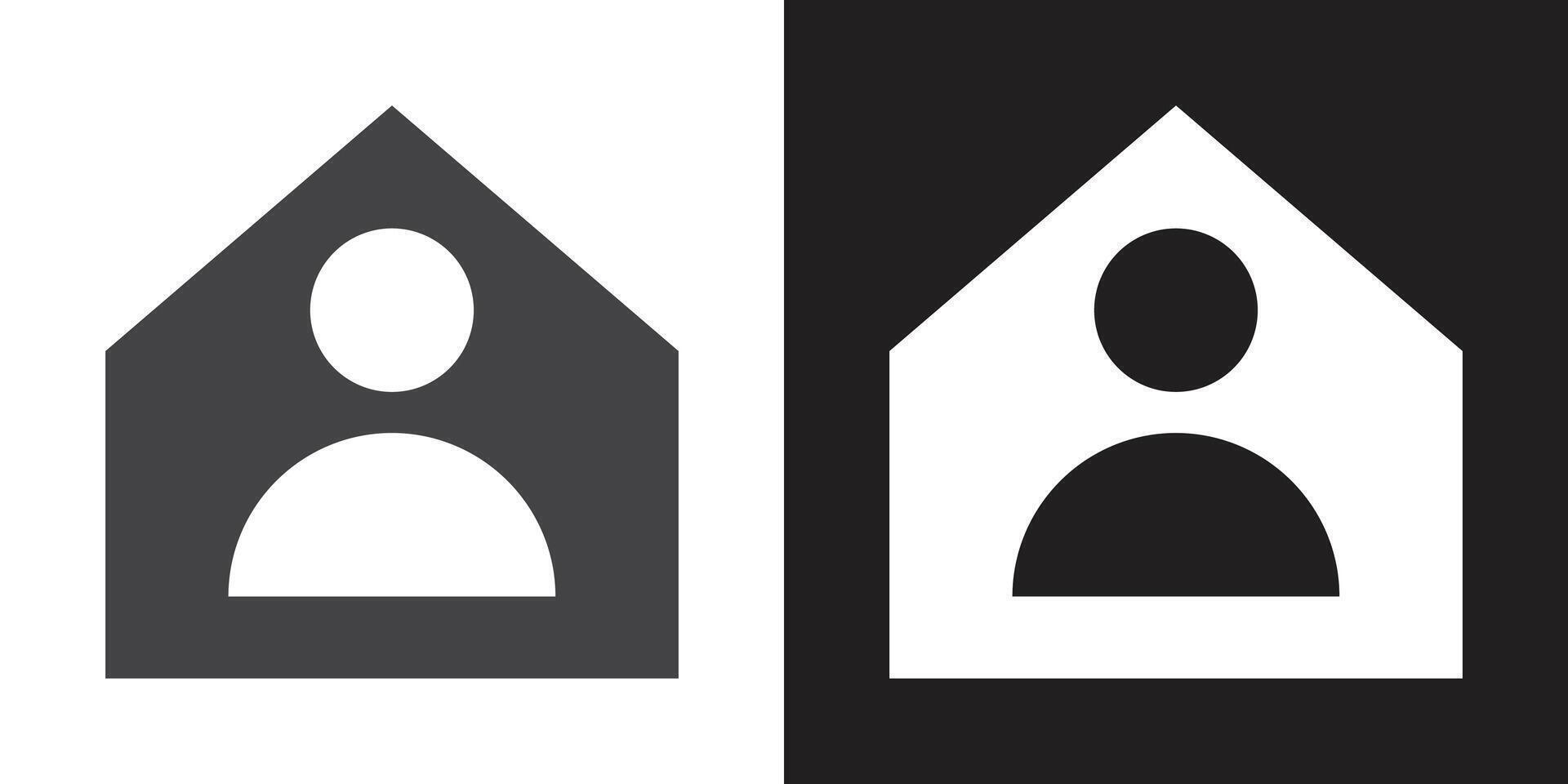 Stay home icon vector