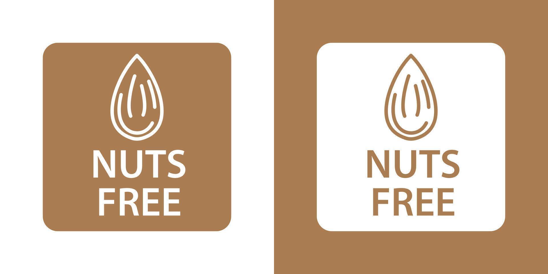 nuts free icon vector