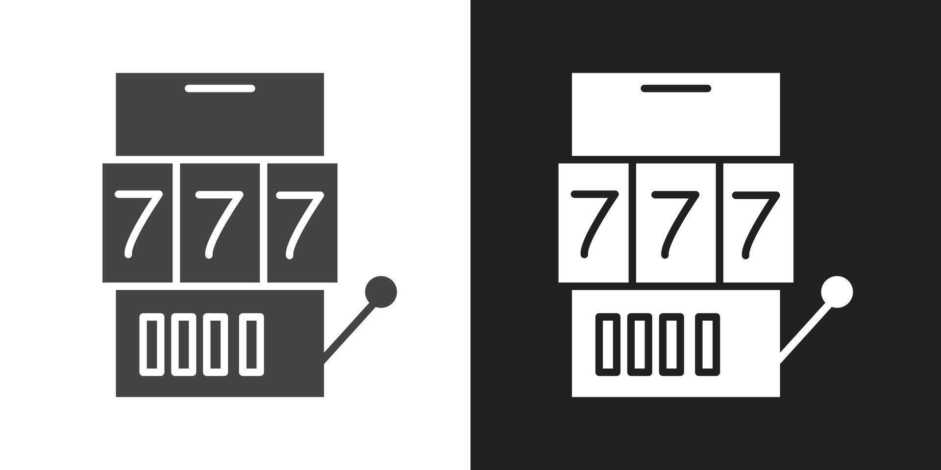 slot machine icon vector