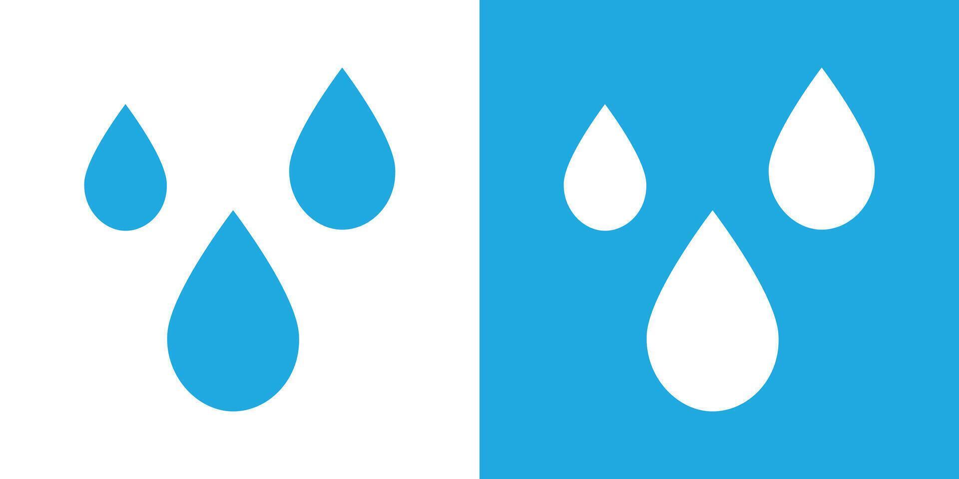 water drops icon vector