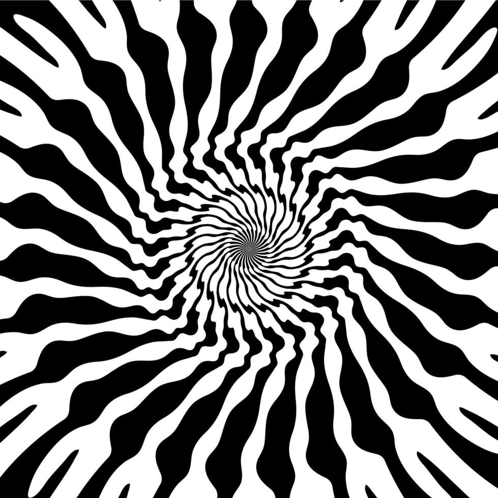 Psychedelic hypnotic spiral pattern hypnosis swirl vector