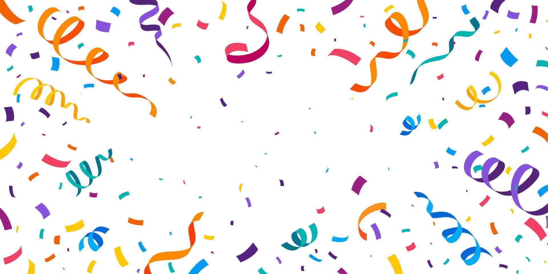 Carnival party confetti festive vibrant background vector