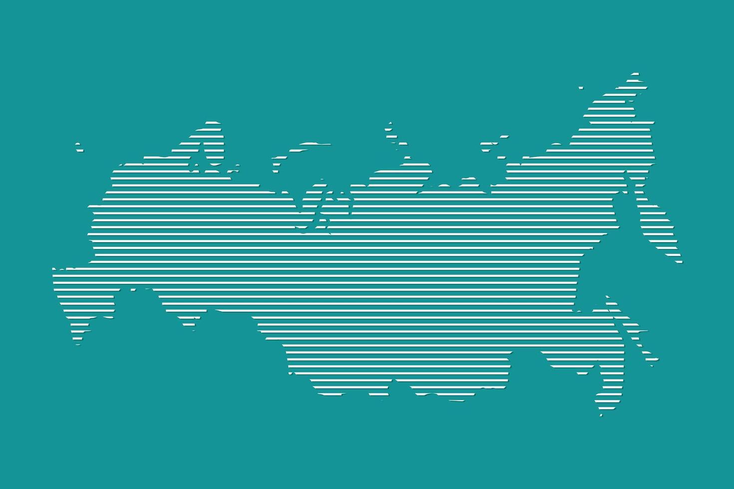 Russia map using blue straight lines pattern on dark background illustration vector