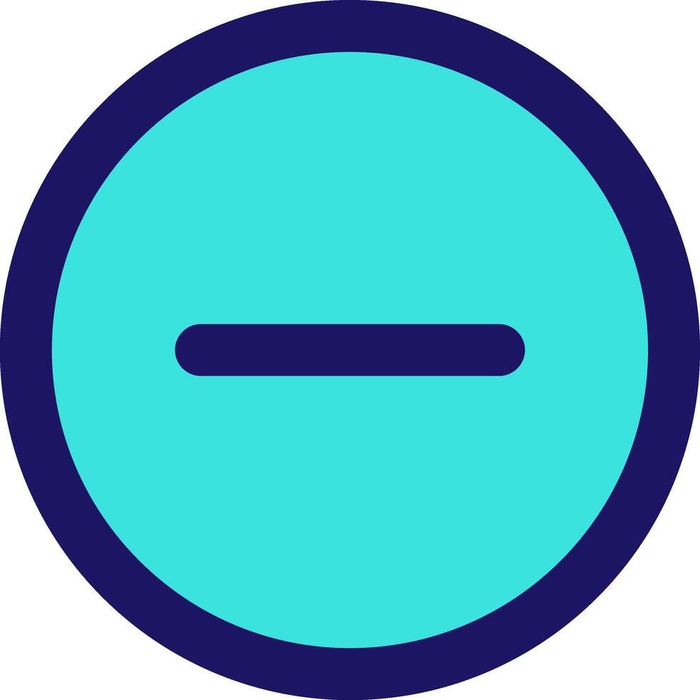 minus circle remove icon line application software set vector