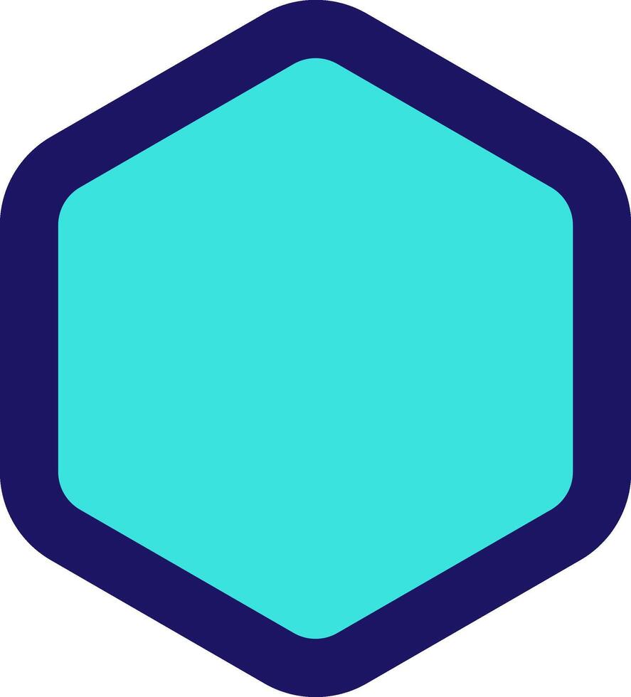 hexagon icon line application software set vector