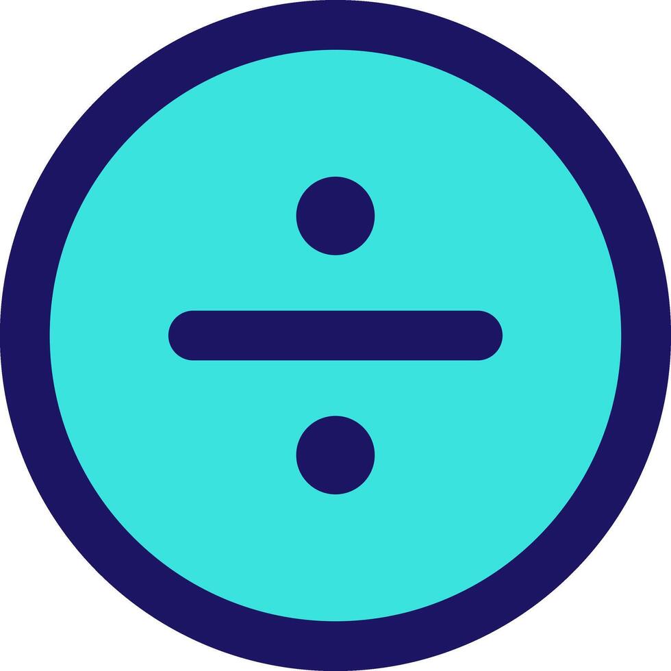 divide circle icon line application software set vector