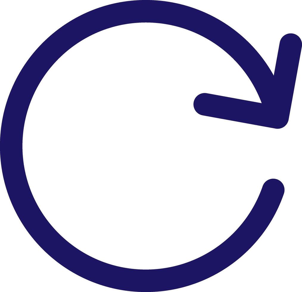 rotate cw icon line application software set vector