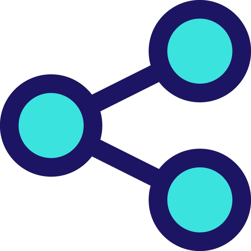 share 2 icon line application software set vector