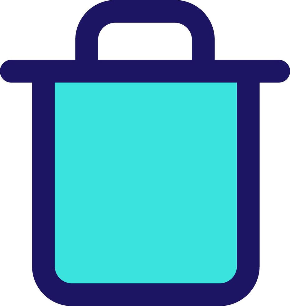 trash icon line application software set vector