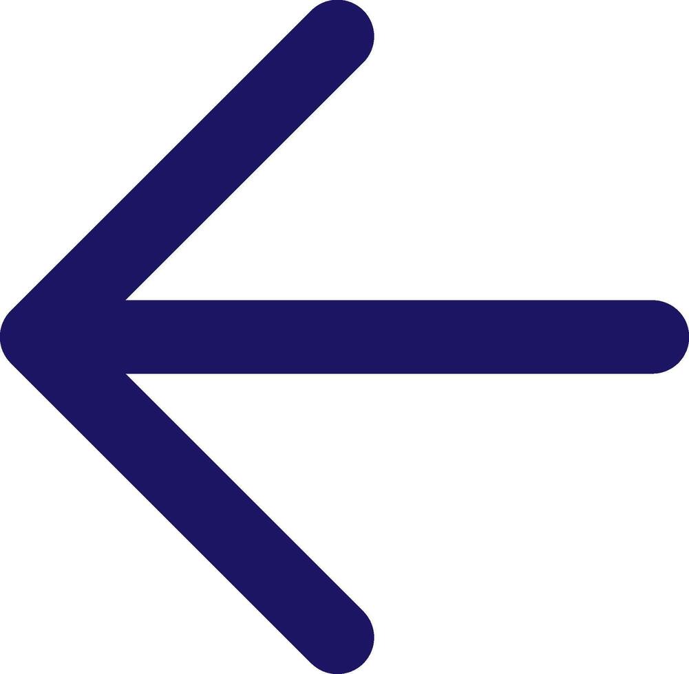 arrow left icon line application software set vector