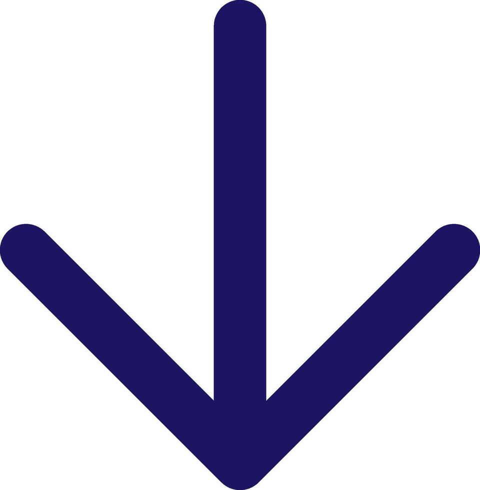 arrow down icon line application software set vector
