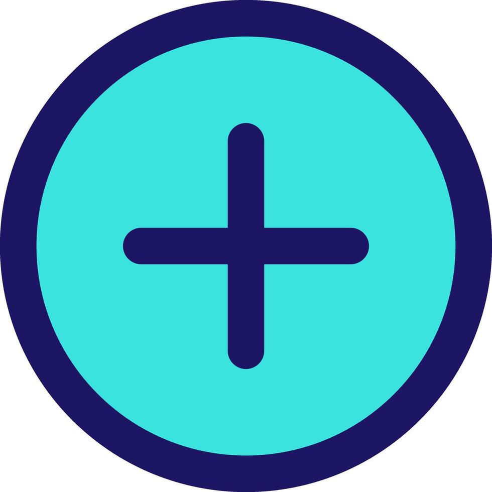 plus circle icon line application software set vector