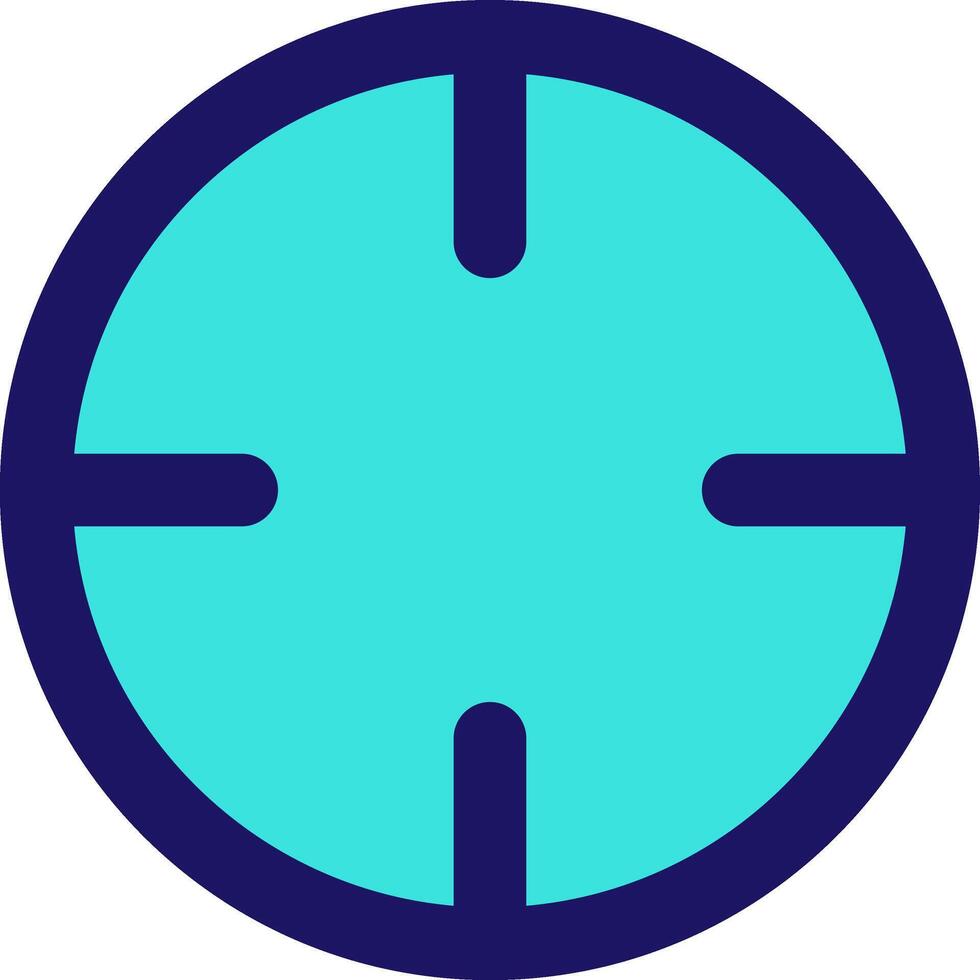 crosshair icon line application software set vector