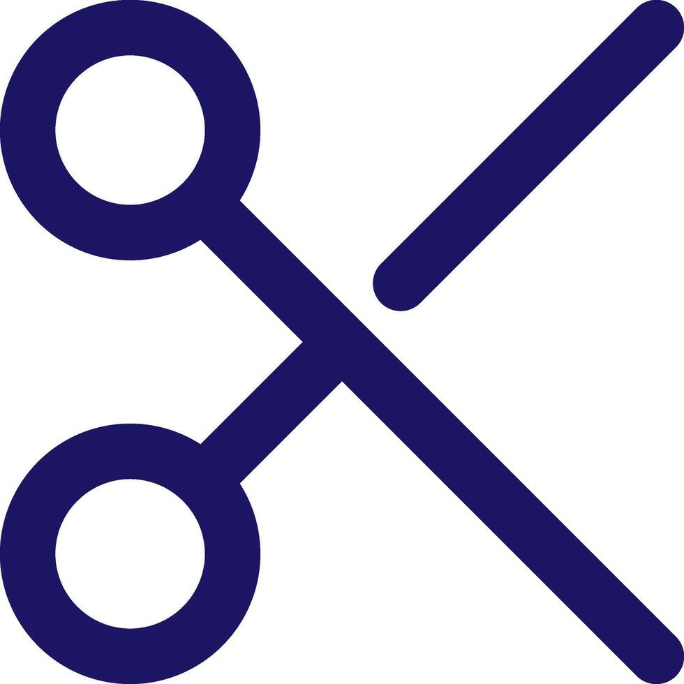 scissors icon line application software set vector