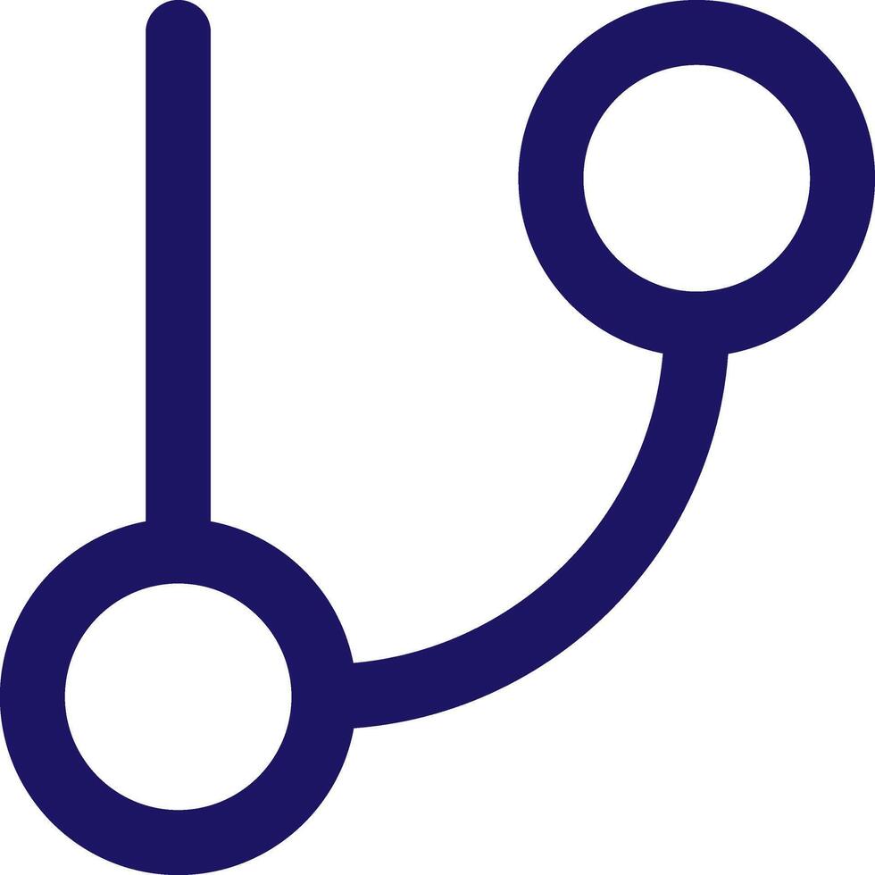 git branch icon line application software set vector