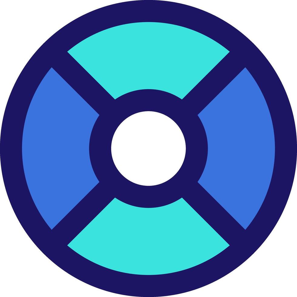 life buoy icon line application software set vector
