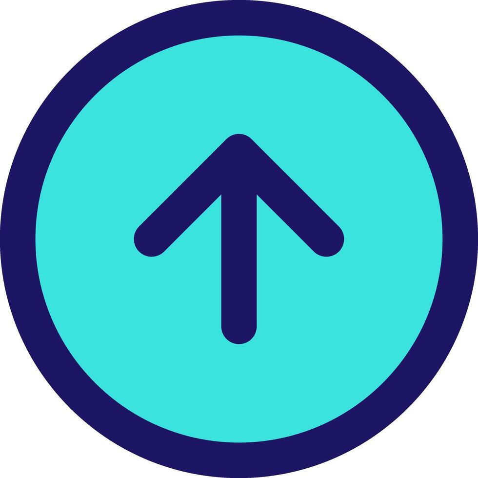 arrow up circle icon line application software set vector