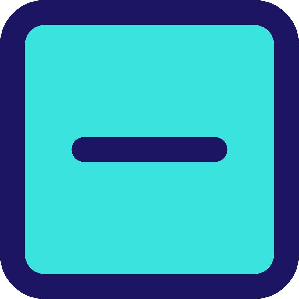 minus square icon line application software set vector