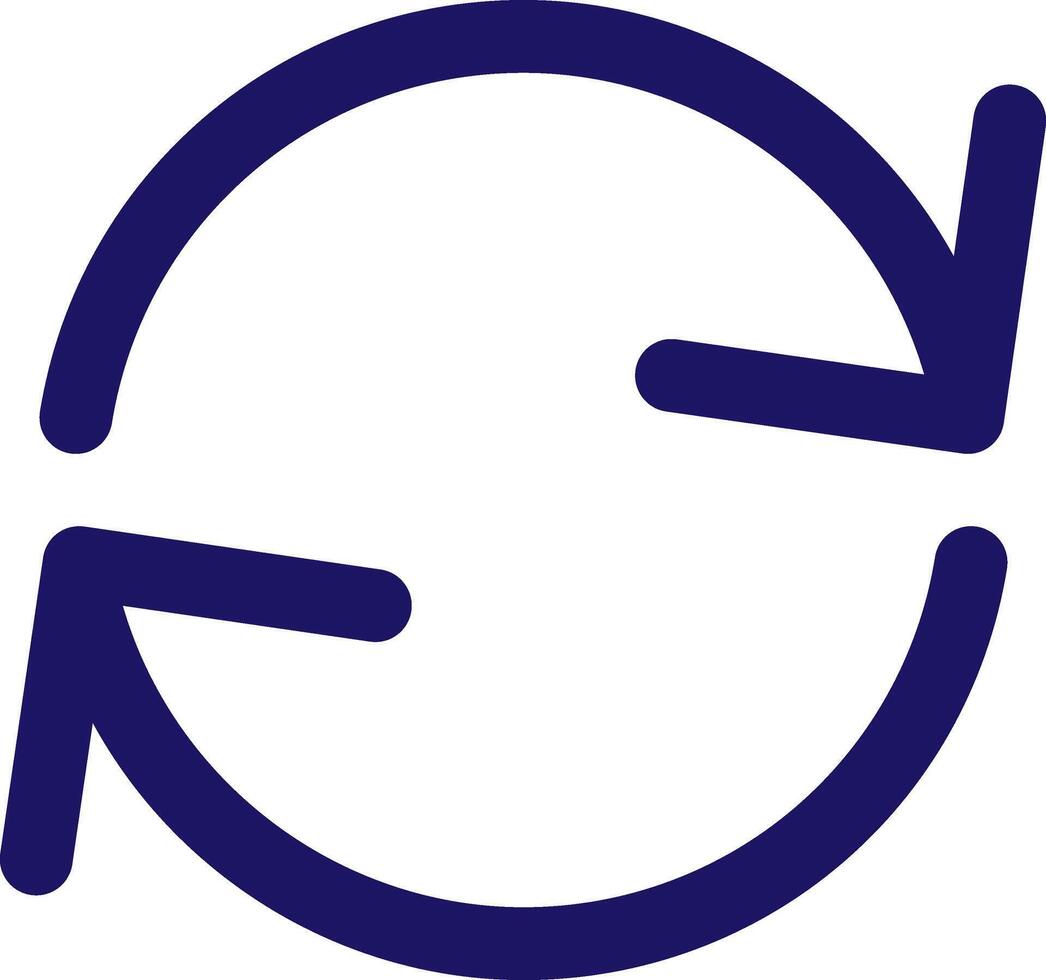 refresh cw icon line application software set vector