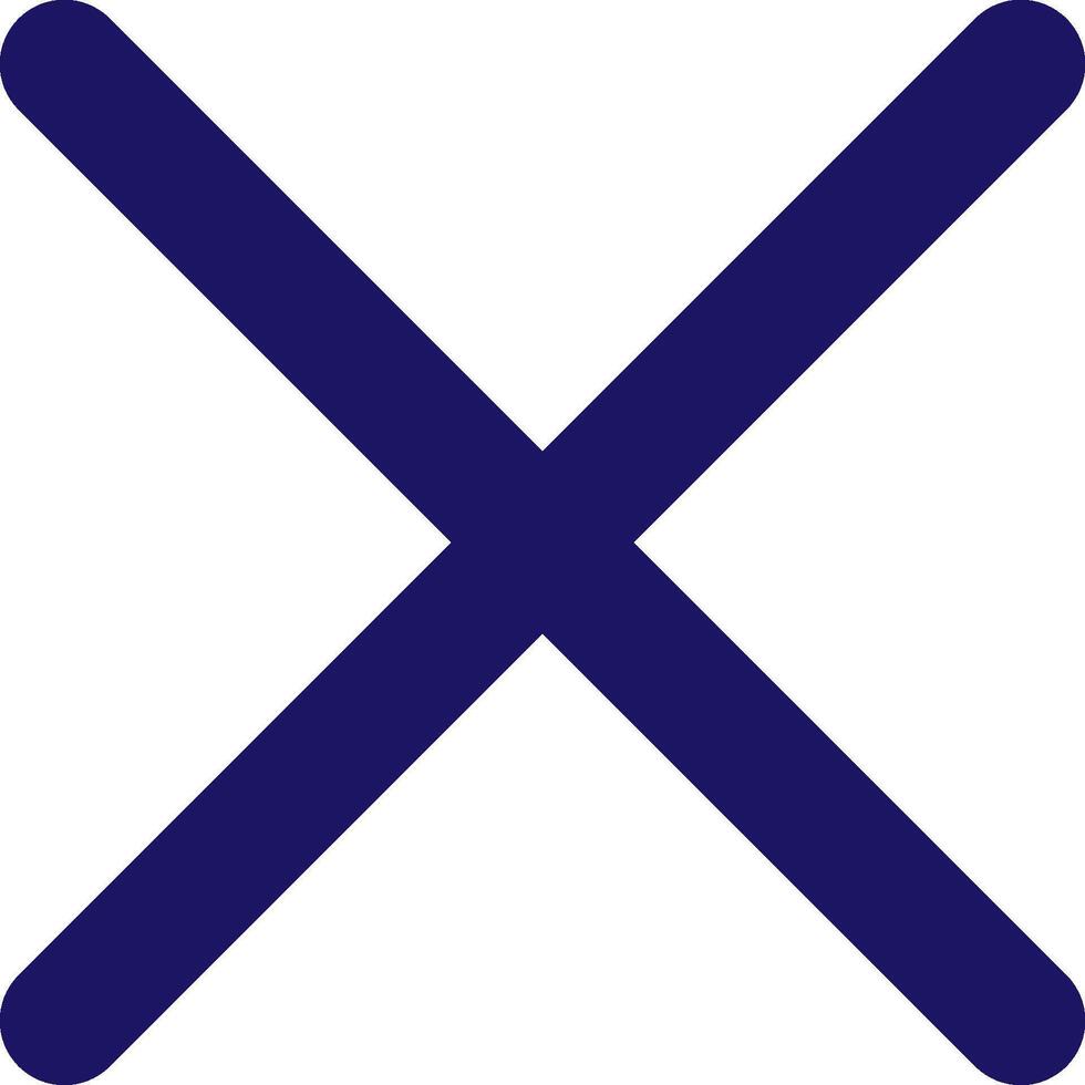 x delete icon line application software set vector