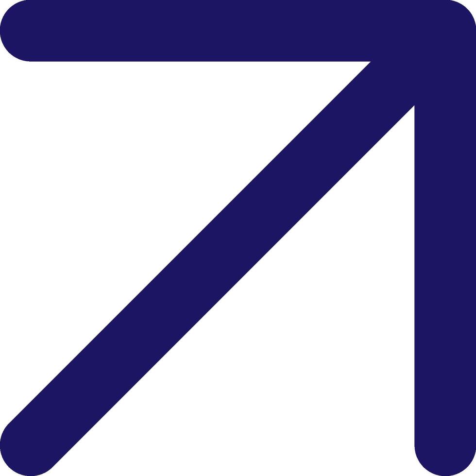 arrow up right icon line application software set vector