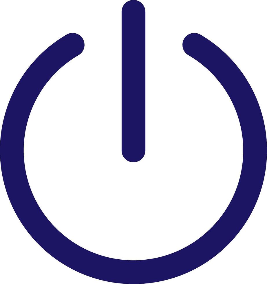 power icon line application software set vector