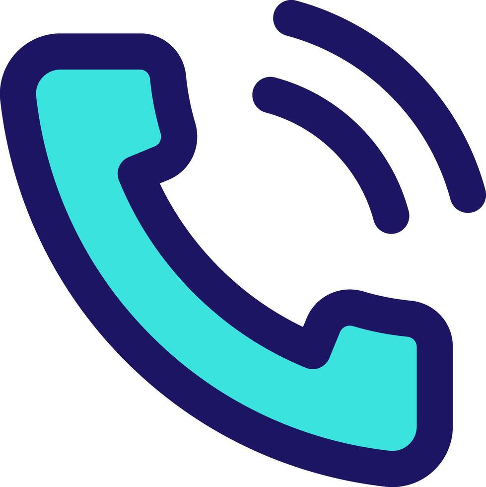 phone call icon line application software set vector