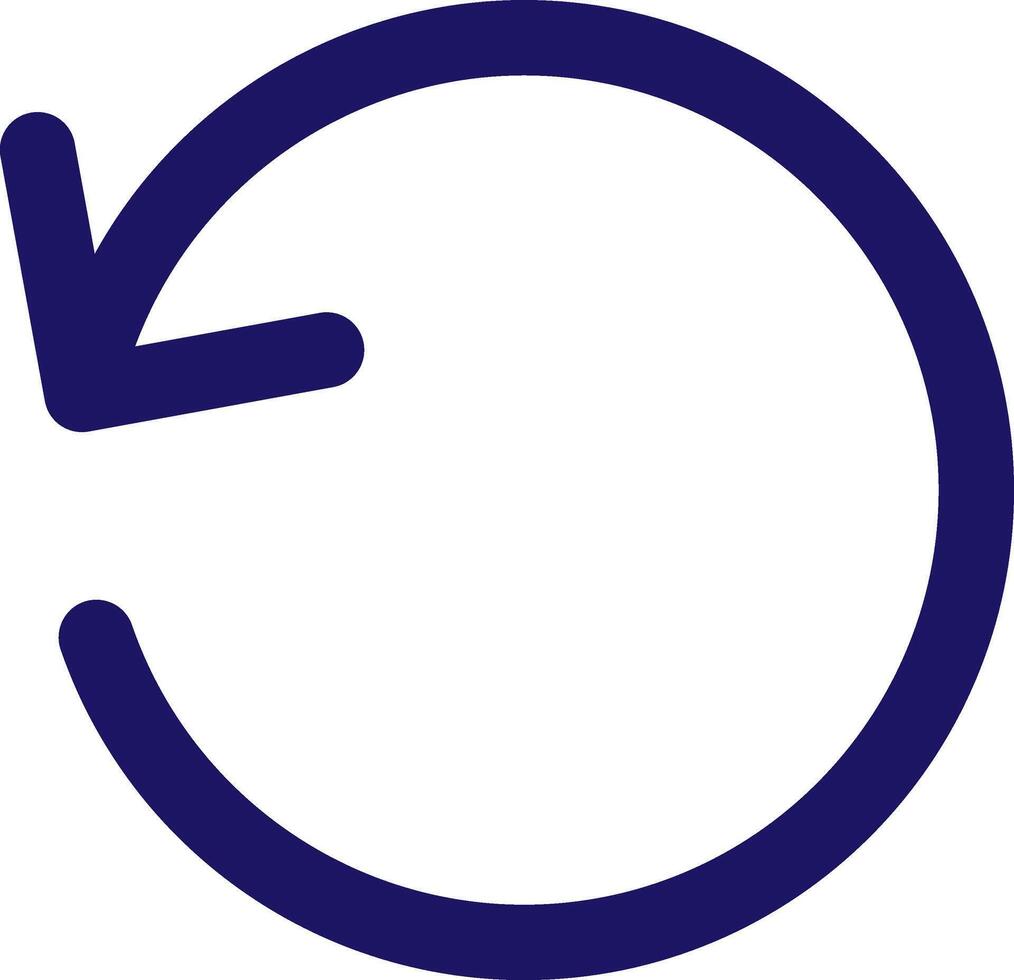 rotate ccw icon line application software set vector