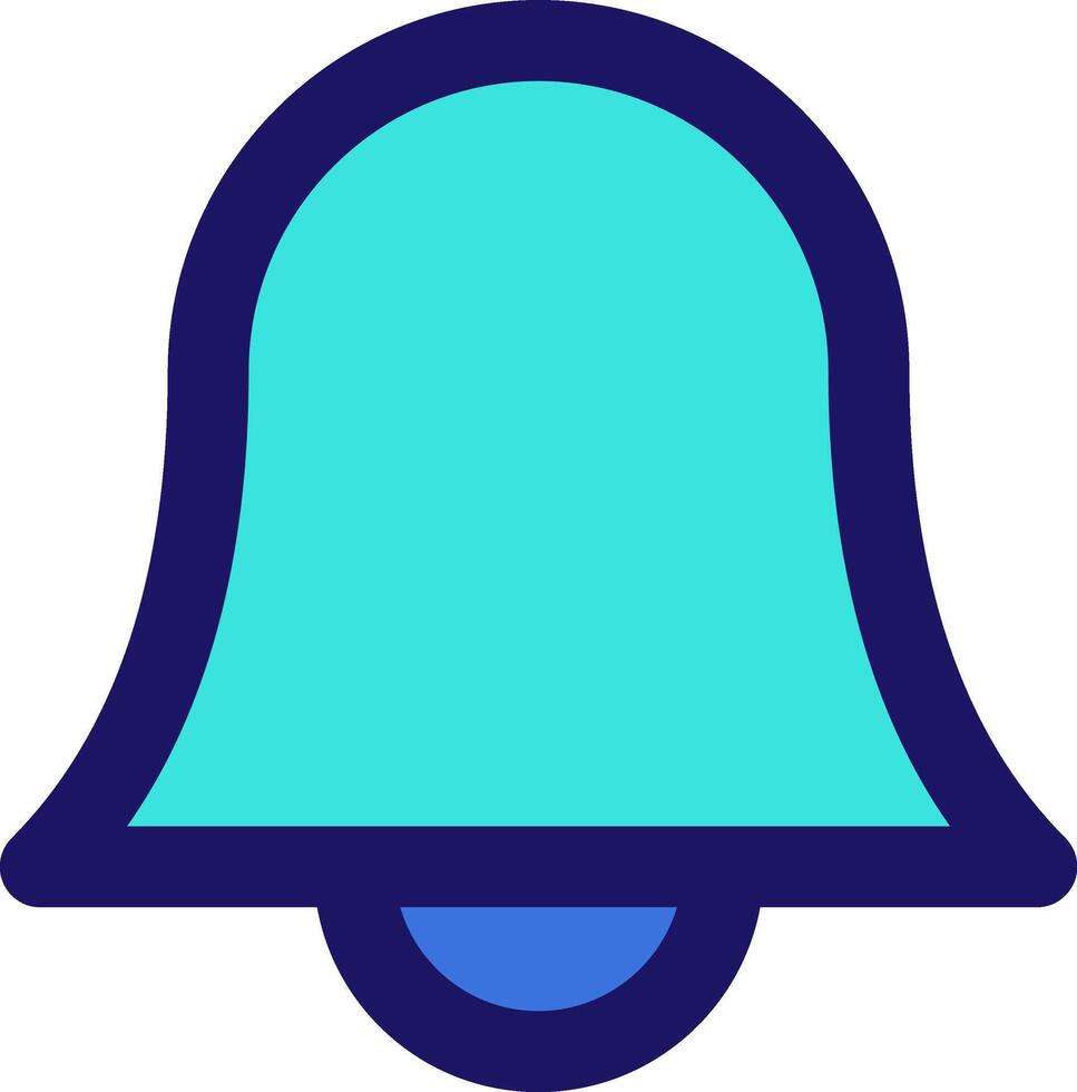 bell icon line application software set vector