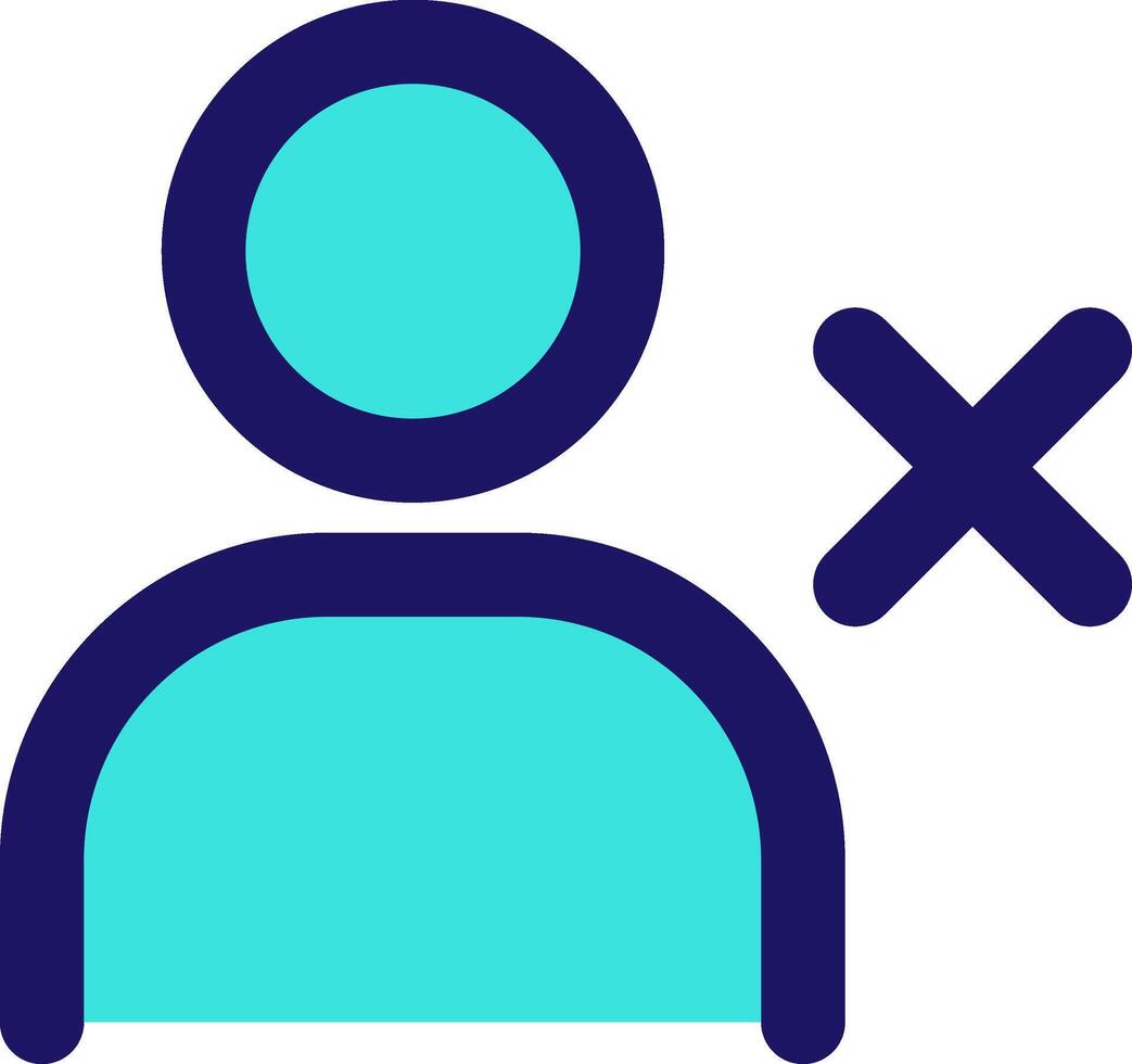 user x icon line application software set vector