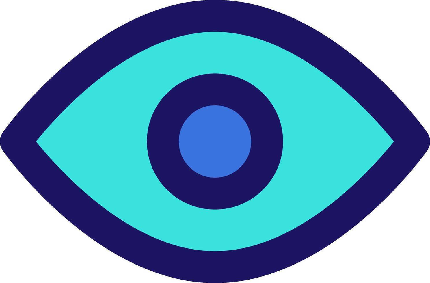 eye icon line application software set vector