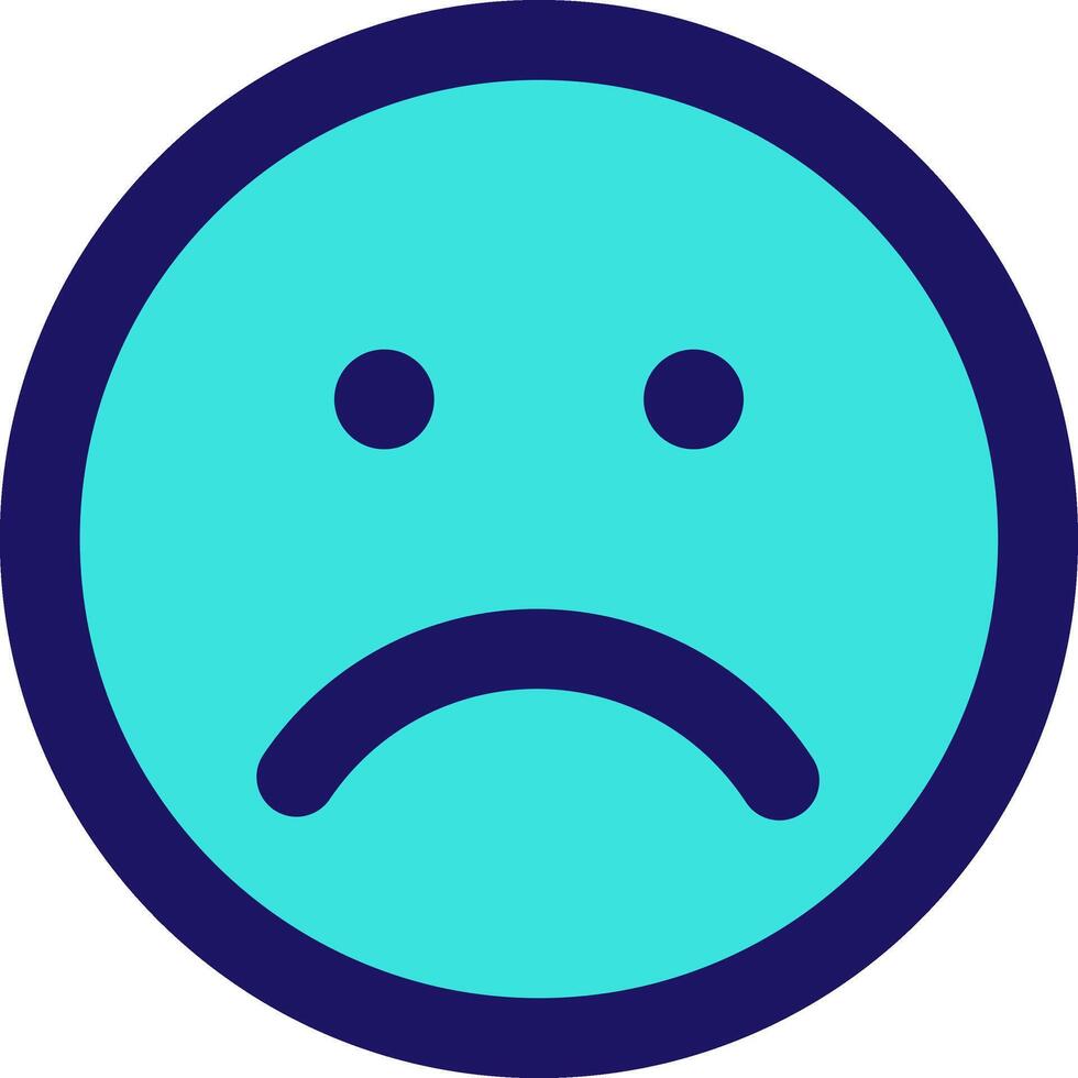 frown icon line application software set vector