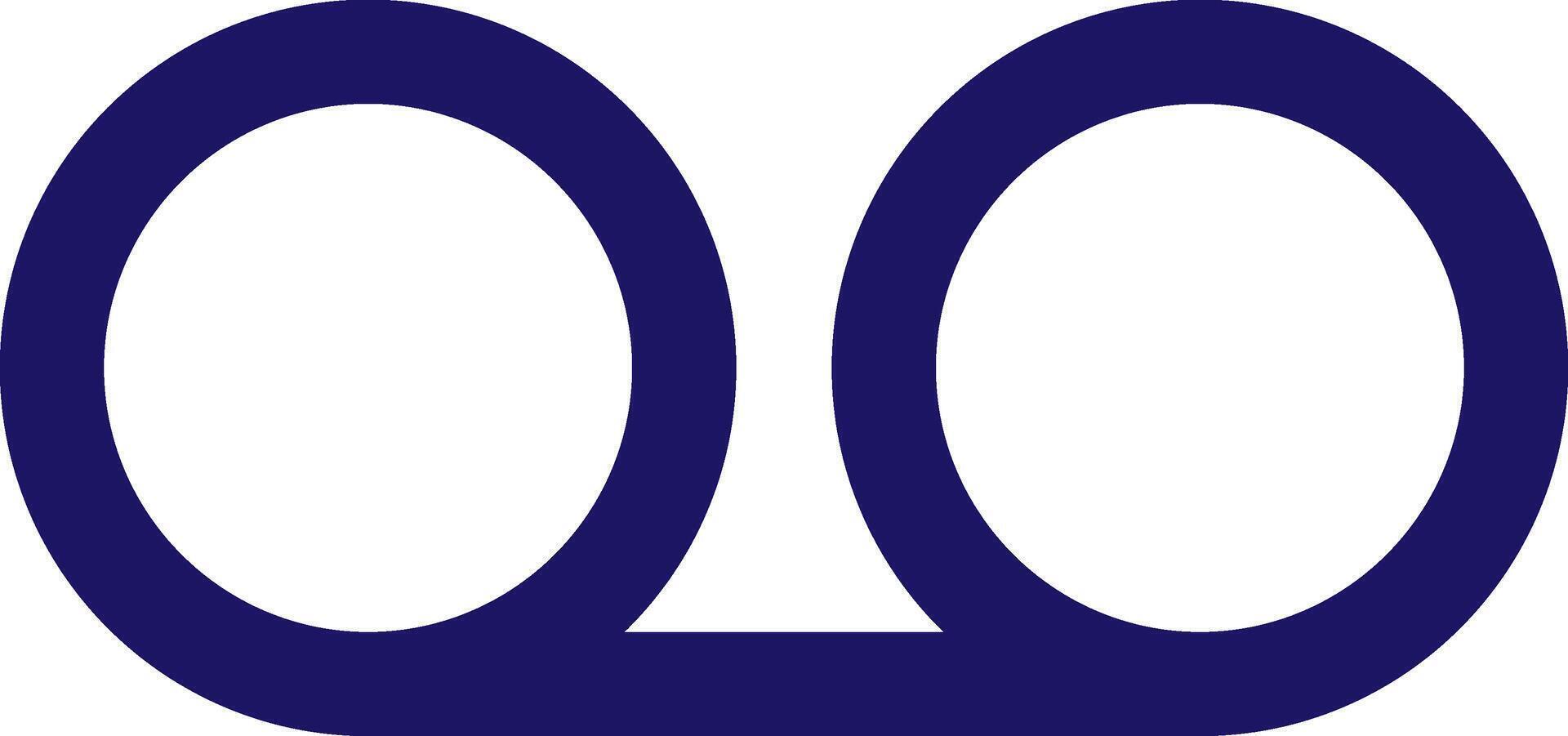 voicemail icon line application software set vector