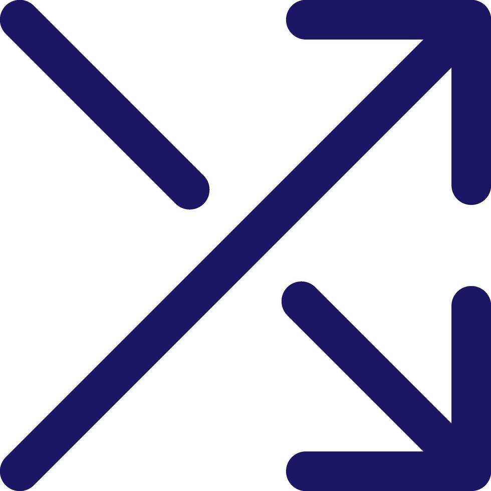 shuffle icon line application software set vector